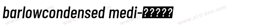 barlowcondensed medi字体转换